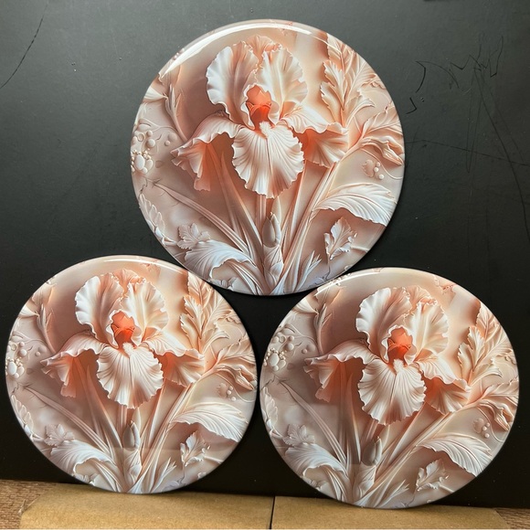 Hand Crafted Other - Coasters metal 3D printed with mylar